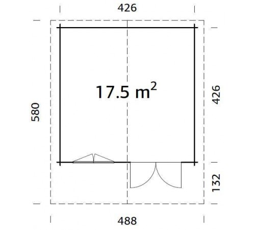 Summer garden house 17.5 m2 Summer garden house 17.5 m2