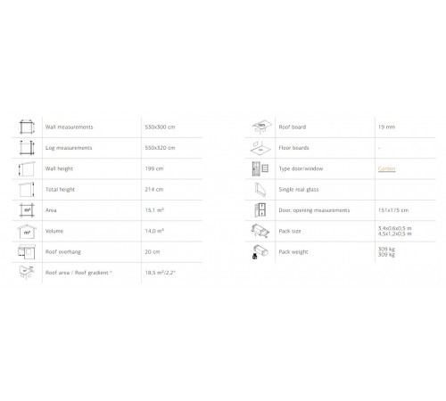 Summer garden house 15.1 m2
