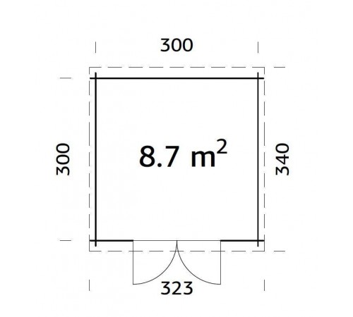 Summer garden house 8.7 m2