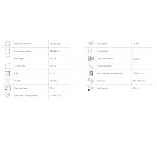 Summer garden house 8.7 m2