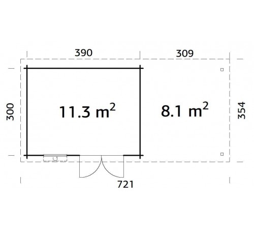 Summer garden house 19.4 m2 Summer garden house 19.4 m2