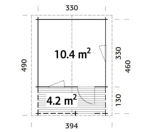 Summer garden house 14.6 m2 Summer garden house 14.6 m2