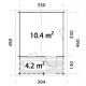 Summer garden house 14.6 m2