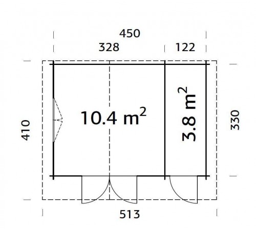 Summer garden house 14.2 m2 Summer garden house 14.2 m2