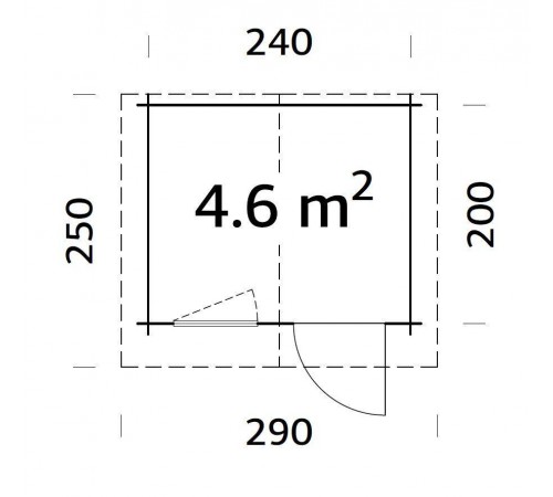 Summer garden house 4.6 m2