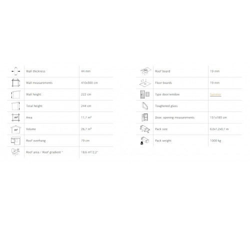 Summer garden house 11.7 m2