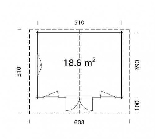 Summer garden house 18.6 m2 Summer garden house 18.6 m2