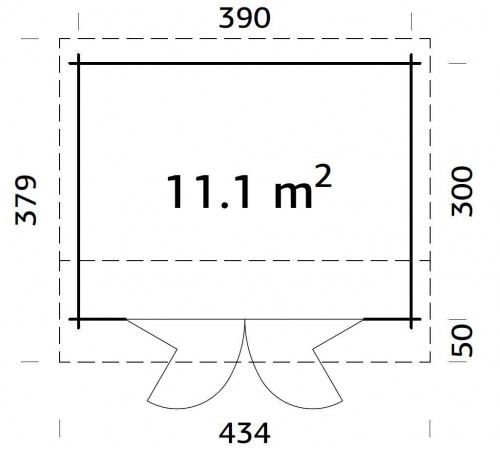 Summer garden house 11.1 m2