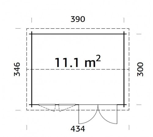 Summer garden house 11.1 m2