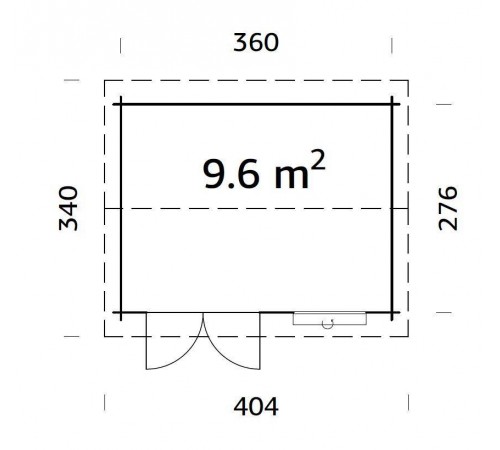 Summer garden house 9.6 m2