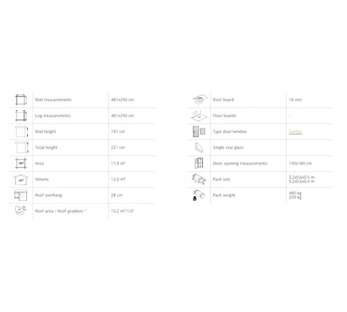 Summer garden house 11.9 m2