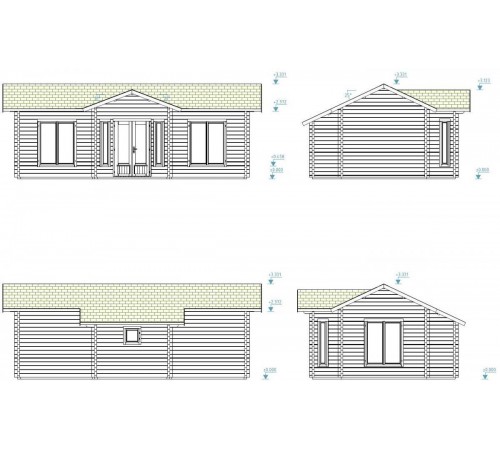 Summer garden house 26.8 m2