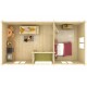 Summer garden house 28.7 m2