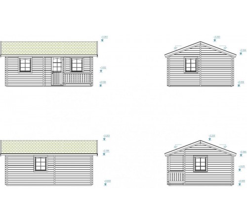 Summer garden house 25.2 m2