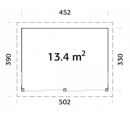 Summer garden house 13.4 m2