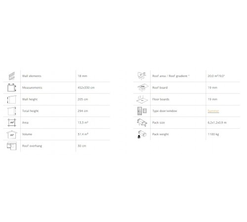 Summer garden house 13.4 m2