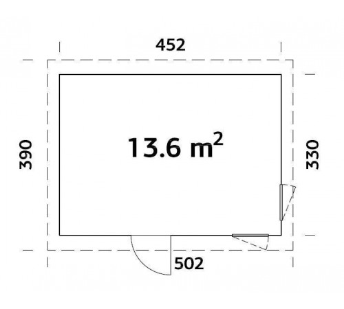 Summer garden house 13.6 m2