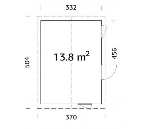 Summer garden house 13.6 m2