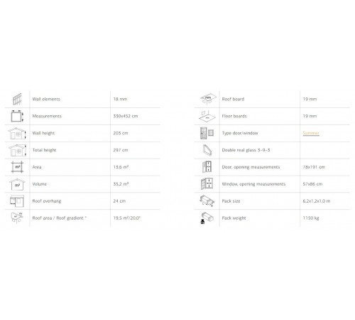 Summer garden house 13.6 m2