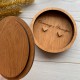 Свадебная коробочка для колец из дерева с гравировкой.