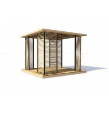 Беседка в стиле хай-тек 2,5х2,5м Modern Gazebo 04 от производителя.