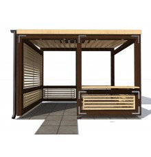 Альтанка в стилі модерн 3,0 х4, 0м Modern Gazebo 07 від виробника.