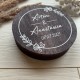 Коробочка из дерева для обручальных колец.