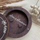 Коробочка из дерева для обручальных колец.