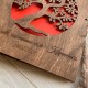 Семейная книга для фотографий и записей из дерева с индивидуальной гравировкой.