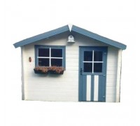 Modern barn, state block for a summer house made of wood 3.3x2.4 m.