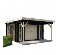 Сучасний сарай, держблок для дачі з дерева 4.2х4,0м. від виробника Modern barn - 31
