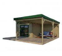 Nowoczesna stodoła, nowoczesny drewniany blok mieszkalny o wymiarach 6,3 x 6,2 m od producenta Modern Barn - 40
