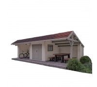 Modern Barn, ein hochmoderner Holzschuppen für ein Sommerhaus, 8,7 x 3,3 m, vom Hersteller Modern Barn-58