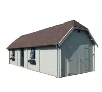 Современный сарай, госблок для дачи из дерева 12,0х4,0м. от производителя Modern barn-125