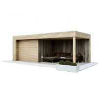 Nowoczesna stodoła, drewniana szopa na altanę o wymiarach 7,0 x 3,5 m od producenta Modern Barn-126