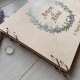 Свадебная книга из дерева для памятных фото и записей.
