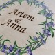 Свадебная книга из дерева для памятных фото и записей.