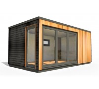 Ein 7,0 x 2,5 m großes Hightech-Modulhaus vom Hersteller High Tech House 02