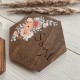 Деревянная коробочка для колец с гравировкой.