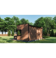 Модульна сауна для дачі 6х3м Gartensauna-3 під ключ від виробника.