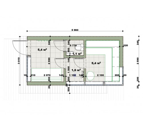 Мобильная сауна 6х3м Gartensauna-5 под ключ от производителя.