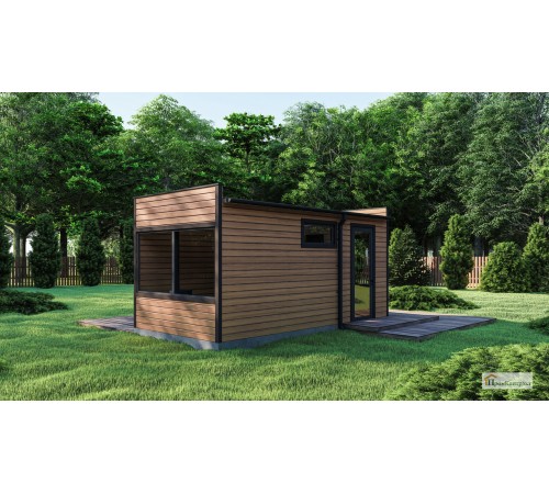 Баня для дачи 6х3м Gartensauna-6 под ключ от производителя.