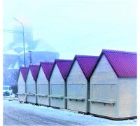 Кіоск із високим дахом 2,36х2,36х3,465м