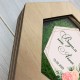 Именная коробочка для свадебной церемонии из акриловой крышки.