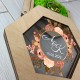 Стильная свадебная коробочка для колец из дерева с акрилом.