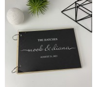 Hochzeitsalbum für Fotos und Wünsche.
