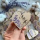 Свадебные бутоньерки из дерева с гравировкой инициалов
