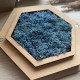 Стильная коробочка для обручальных колец с прозрачным акрилом и цветным принтом.