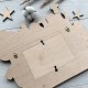 Ein süßer personalisierter Bilderrahmen aus Holz mit Geburtsurkunde.