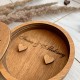 Деревянная коробочка для колец с оригинальной именной гравировкой.